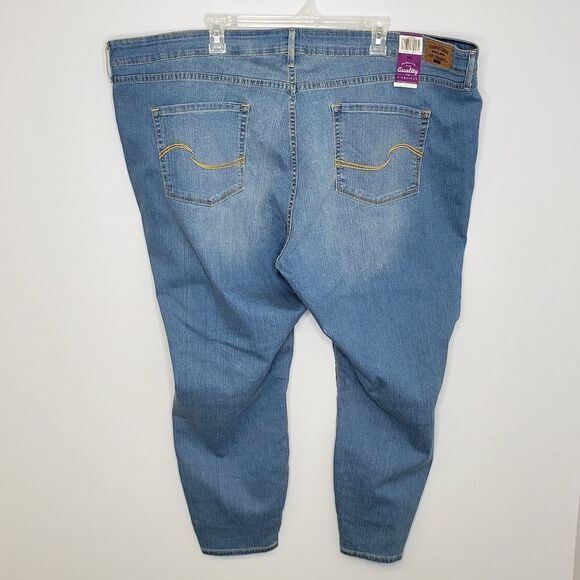 NEW LEVI'S jeans signature gold mid rise stretch skinny plus size 28W - Picture 5 of 8